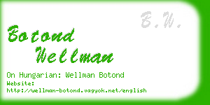 botond wellman business card